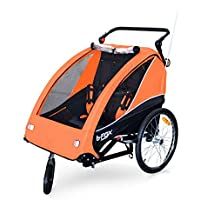 Los mejores  - Papilioshop B-Fox - Remolque para bicicleta o cochecito de paseo para transporte de 1 a 2 niños